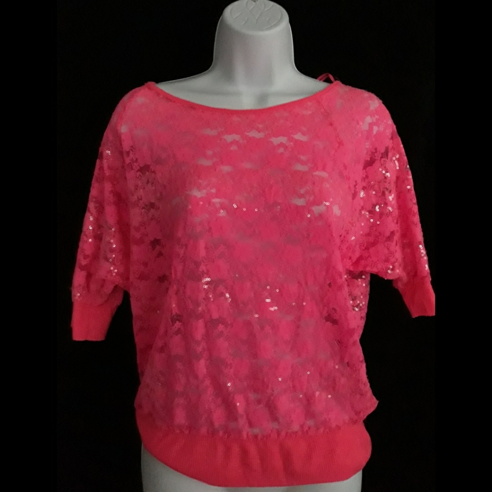 Hot pink blouse